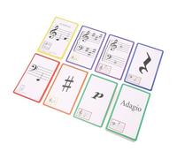 Music Flash Cards, Piano Note Flash Cards Music Apprening Cards Double Side Lamed Lamed avec des Couleurs Vives Grandes Imprimés pour Le Chant de Vue Terminologie Musicale