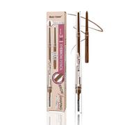 Music Flower Crayon à sourcils - Crayon à sourcils 3 en 1, Stylo à sourcils ultra-fin avec brosse à sourcils et tondeuse, Cadeaux de maquillage pour les yeux longue tenue pour femmes, Marron clair