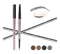 Music Flower Crayon Imperméable Sourcil, Crayon à Sourcils à Double Extrémité, Maquillage pour Les Yeux Longue Durée Résistant Aux Taches, Noir