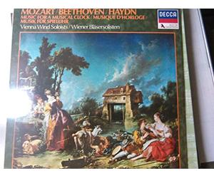 Music for a musical clock (Musik fur spieluhr) - HAYDN, Joseph: Divertimento (St. Antoni); Sieben stucke fur die flotenhur - BEETHOVEN, Ludwig van: Adagio and allegretto for mechanical clock --MOZART, Wolfgang Amadeus: Fantasie in F minor, Kv.594; Fur eine Orgel-Walzer, Kv.616; Fantasy in F minor, Kv.608 ---VINYL-DEC SDD 576-DECCA - Inghilterra-HAYDN Franz Joseph (Austria); BEETHOVEN Ludwig Van (Germania); MOZART Wolfgang Amadeus (Austria)-Vienna Wind Soloist