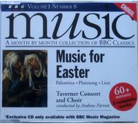 MUSIC FOR EASTER:PALESTRINA, PLAINSONG, LISZT: VIA CRUCIS-PARROTT /TAVENER CONCORT AND CHOIR