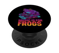 Music for Frogs Retro Tape Deck PopSockets PopGrip Adhésif