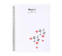 Music for SCORE Dossier 40 pages pour partitions A4 avec double ressorts, design plat et annotation anti-éblouissement, pour musiciens et écoles (B)