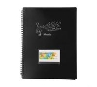 Music for SCORE Dossier de 40 pages pour partitions A4 avec double ressorts, design plat et antireflet, pour musiciens et écoles (C)