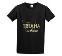 Music Group Years 70 80 Seville Triana Rock History Lin Unisex 100% Cotton Short-Sleeve T-Shirts Black M