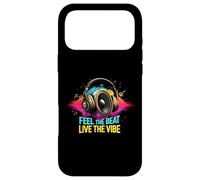 Music Headphones DJ Feel The Beat Live The Vibe Retro Sound Coque pour iPhone 17 Pro Max