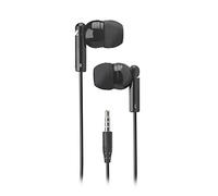 MUSIC HERO SBS Écouteurs stéréo avec câble 1,2 m, câble Jack 3,5 mm, Microphone intégré, réponse/Fin d'appel, Noir