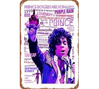 Music Icons Pop Art PRINCE POP ART 2 Plaque en métal Décoration murale 30,5 x 20,3 cm