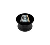 Music is Life Itself Casque rétro Motif crâne PopSockets PopGrip Adhésif