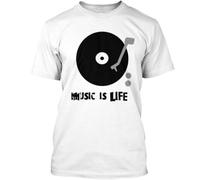 Music is Life Tee T-Shirt White M