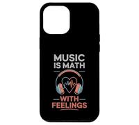 Music Is Math With Feelings Headphones Heartbeat Art Coque pour iPhone 12 Pro Max