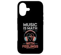 Music is Math with Feelings Headphones Heartbeat Art Coque pour iPhone 17