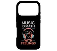 Music is Math with Feelings Headphones Heartbeat Art Coque pour iPhone 17 Pro