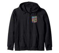 Music is Medicine Motif cœur coloré Sweat à Capuche