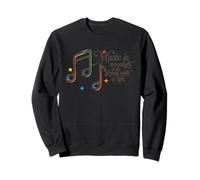 Music is Moonlight in The Gloomy Night of Life Retro Sweatshirt