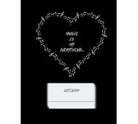 'Music is my everything' notebook. black ver.