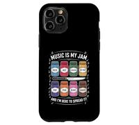 Music is My Jam Funny Lover Pun Rock Jazz Blues Pop Folk Coque pour iPhone 11 Pro