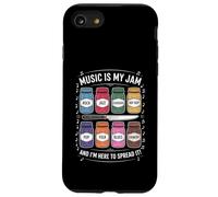 Music is My Jam Funny Lover Pun Rock Jazz Blues Pop Folk Coque pour iPhone SE (2020) / 7/8