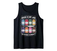 Music is My Jam Funny Lover Pun Rock Jazz Blues Pop Folk Débardeur