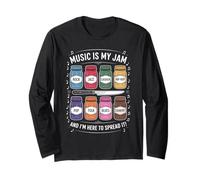 Music is My Jam Funny Lover Pun Rock Jazz Blues Pop Folk Manche Longue