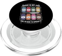 Music is My Jam Funny Lover Pun Rock Jazz Blues Pop Folk PopSockets PopGrip pour MagSafe