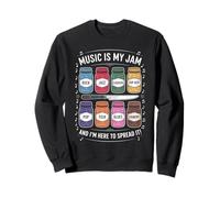 Music is My Jam Funny Lover Pun Rock Jazz Blues Pop Folk Sweatshirt