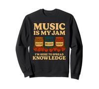 Music Is My Jam Funny Teacher de retour à l'école, premier jour Sweatshirt