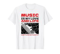 Music is My Love and Life (Clavier Graphique) T-Shirt