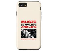 Music is My Love and Life (Graphique du Clavier) Coque pour iPhone SE (2020) / 7/8