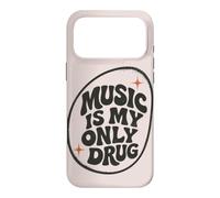 Music is My Only Drug Typographie rétro Amoureux de Musique Coque pour iPhone 17 Pro Max