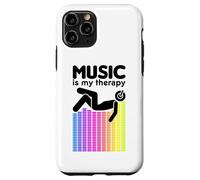 Music is My Therapy Égaliseur DJ Rainbow Sound Engineer Coque pour iPhone 11 Pro