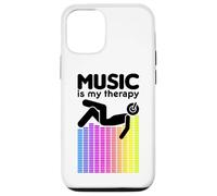 Music is My Therapy Égaliseur DJ Rainbow Sound Engineer Coque pour iPhone 12/12 Pro