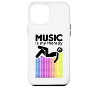 Music is My Therapy Égaliseur DJ Rainbow Sound Engineer Coque pour iPhone 12 Pro Max