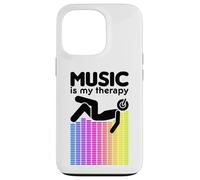 Music is My Therapy Égaliseur DJ Rainbow Sound Engineer Coque pour iPhone 13 Pro