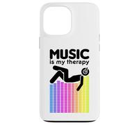 Music is My Therapy Égaliseur DJ Rainbow Sound Engineer Coque pour iPhone 13 Pro Max