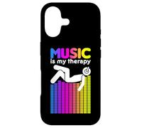 Music is My Therapy Égaliseur DJ Rainbow Sound Engineer Coque pour iPhone 17