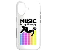 Music is My Therapy Égaliseur DJ Rainbow Sound Engineer Coque pour iPhone 17