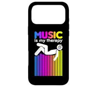 Music is My Therapy Égaliseur DJ Rainbow Sound Engineer Coque pour iPhone 17 Pro Max