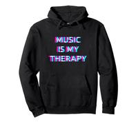 Music is My Therapy Techno Rave Club Festival EDM Party Sweat à Capuche
