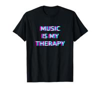 Music is My Therapy Techno Rave Club Festival EDM Party T-Shirt