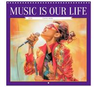 Music is our life - Comic works (Wall Calendar 2026 12" x 24" / 30 x 60 cm (open)) CALVENDO 12 mois Wall Calendar