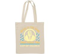 Music is the wine that fills the cup of silence Sac fourre-tout en coton naturel Blanc