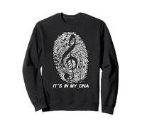 Music - It's in My DNA Shirt Cadeau pour Les Amateurs de Musique Note Sweatshirt