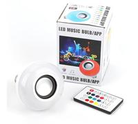 Music LED Ampoule, Haofy E26 / E27 Haut Parleur Bluetooth RGB Changement de Couleur Ampoule avec Port USB avec Télécommande pour la Fête, la Maison, Halloween Décorations de Noël