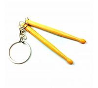 MUSIC LEGENDS COLLECTION Porte-Clefs Bois en forme de mini baguettes de batterie, 9 pièces, Marron Clair, Unisexes-Adultes, Unisexes-Jeunes