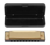 Music Lovers Harmonica Pratique Blues 10 Trous Doré Créatif
