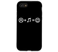 Music Makes Happy Funny Musicien Player Fan Lover Homme Femme Coque pour iPhone SE (2020) / 7/8