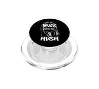Music Makes Me High Paroles de Chanson Amusantes pour Adulte PopSockets PopGrip pour MagSafe