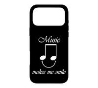 Music Makes Me Smile Funny Saying Singer Musician Coque pour iPhone 17 Pro Max