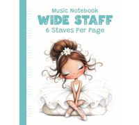 Music Manuscript Paper: 6-Stave Music Manuscript Paper | 125 Pages | 8 × 10 | Ink & Octave Collection | Volume 4